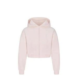 skims cotton fleeze classic zip hoddie